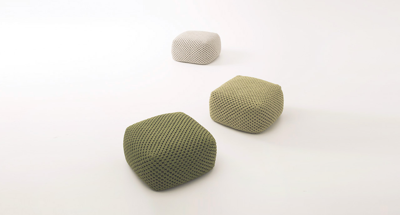 Paola Lenti Уличный пуф Berry от Paola Lenti — в интерьере
