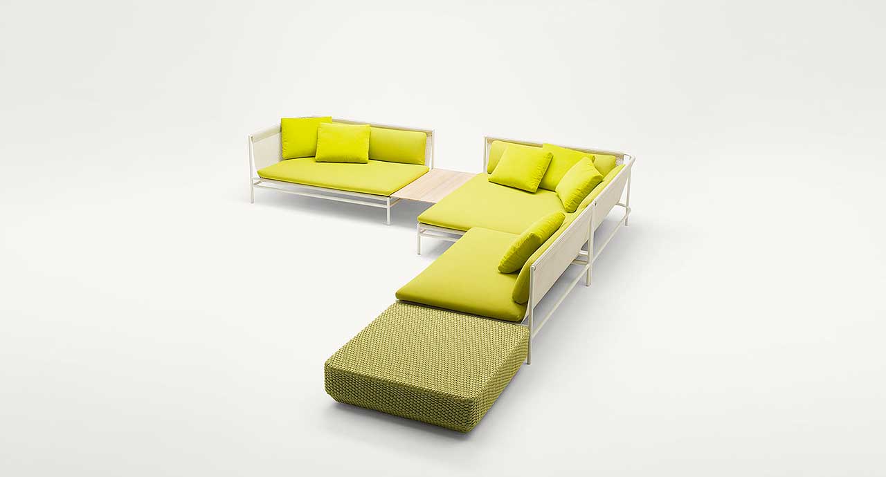 Paola Lenti Уличный пуф Daydream от Paola Lenti — в интерьере