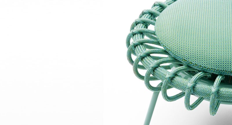 Paola Lenti Уличный пуф Giunco от Paola Lenti — в интерьере