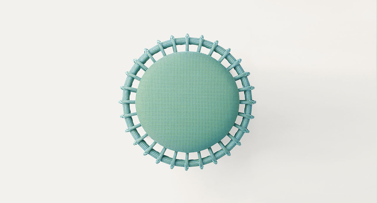 Paola Lenti Уличный пуф Giunco от Paola Lenti — в интерьере