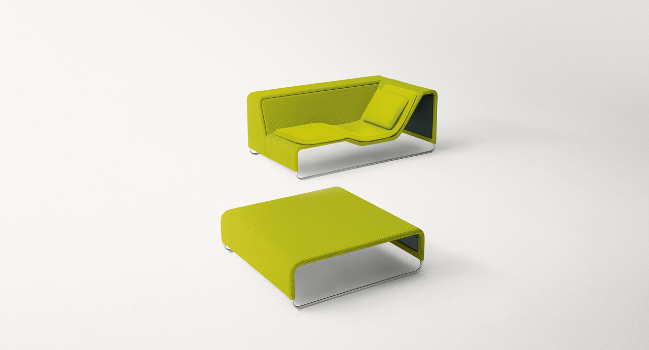 Paola Lenti Уличный пуф Island от Paola Lenti — в интерьере