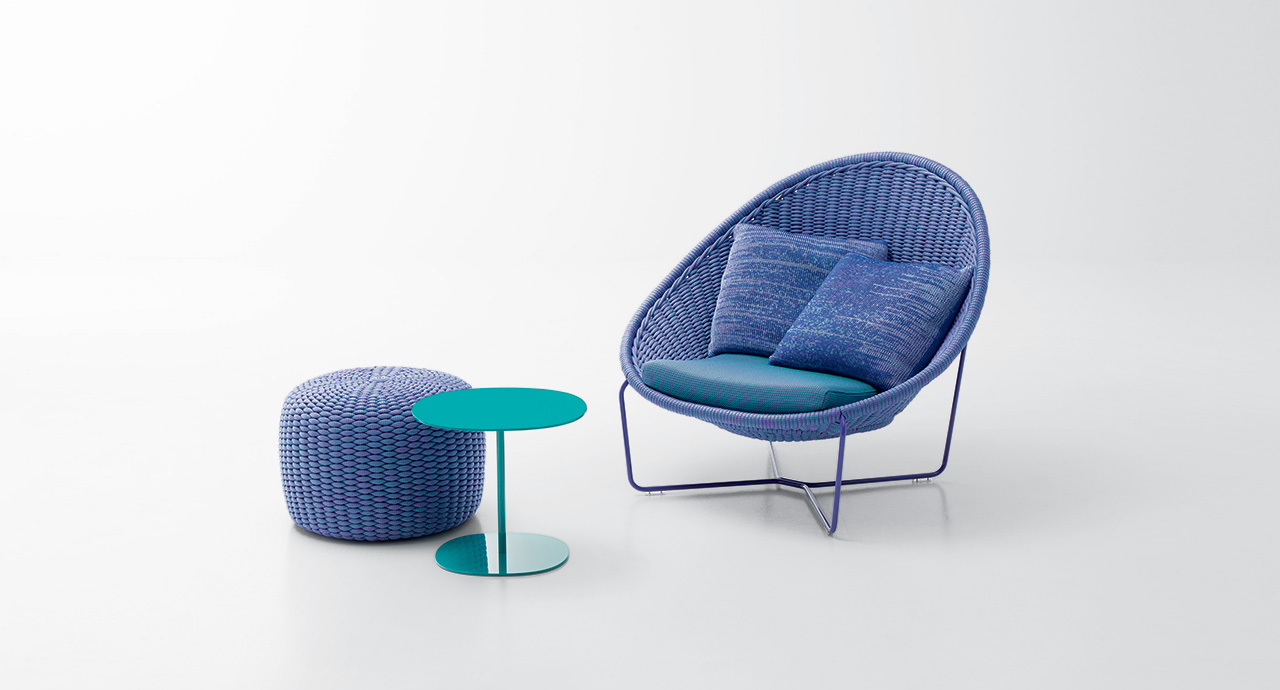 Paola Lenti Уличный пуф Nido от Paola Lenti — в интерьере