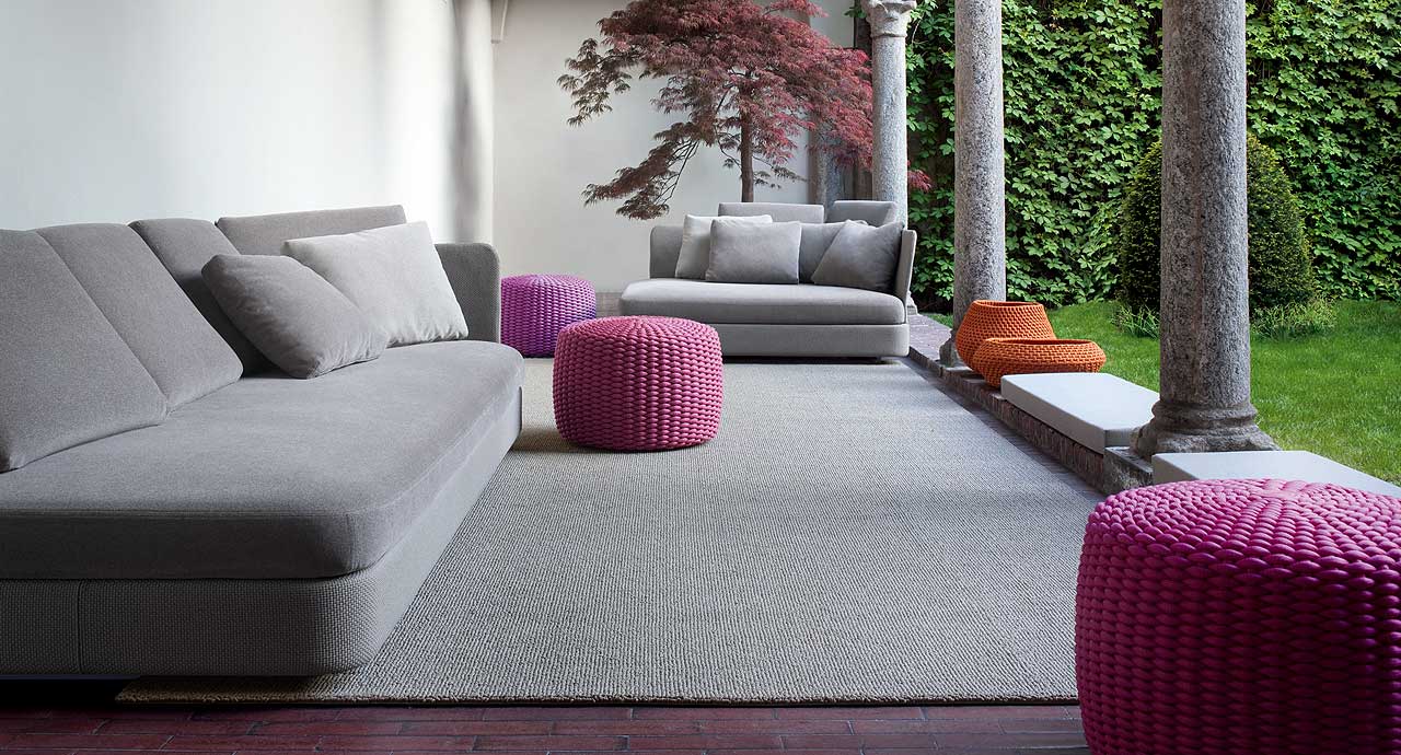 Paola Lenti Уличный пуф Nido от Paola Lenti — в интерьере