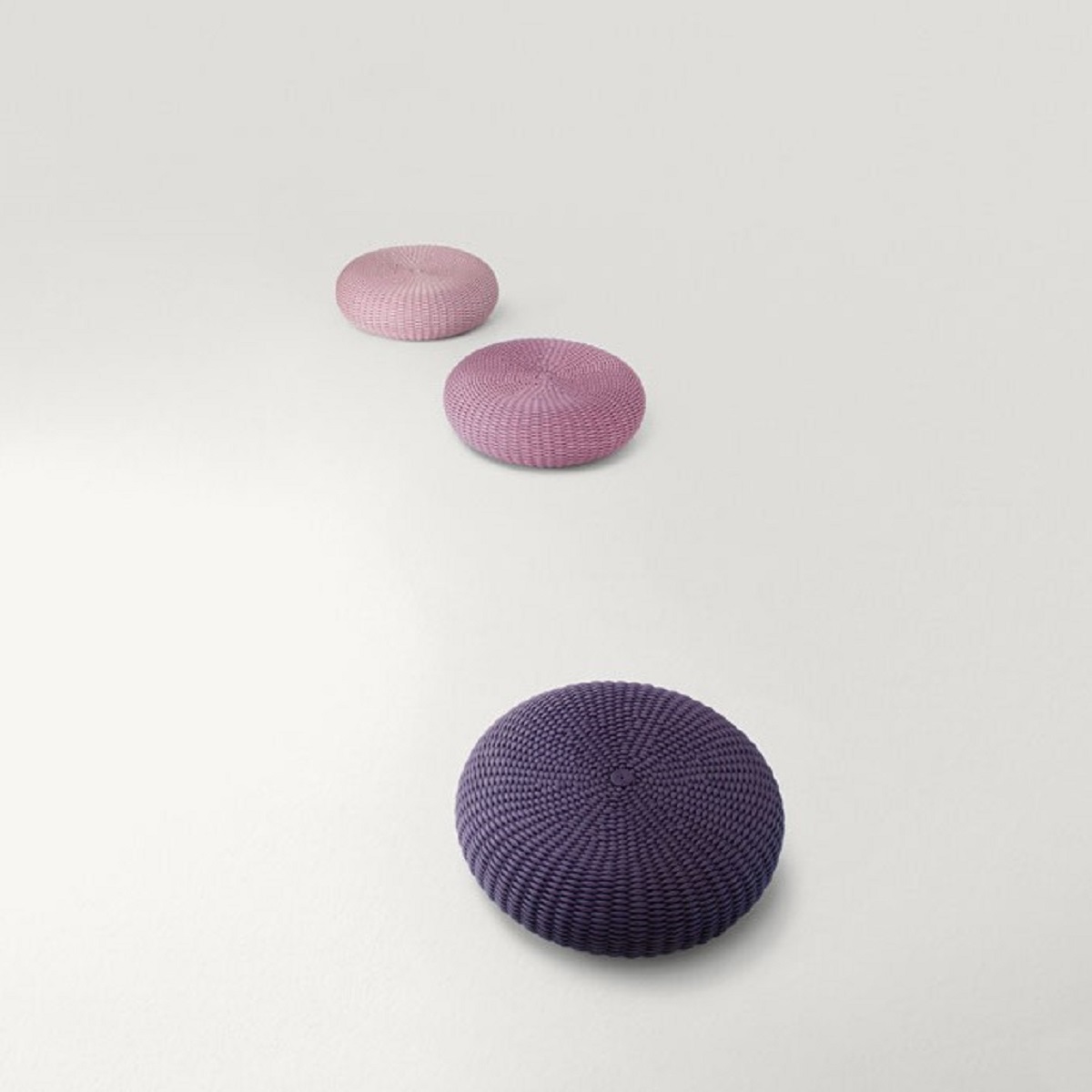 Paola Lenti Уличный пуф Shell от Paola Lenti — в интерьере