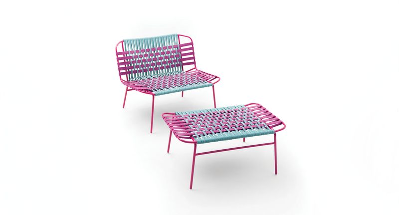 Paola Lenti Уличный пуф Telar от Paola Lenti