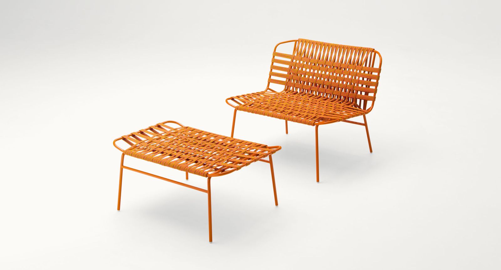 Paola Lenti Уличный пуф Telar от Paola Lenti — в интерьере