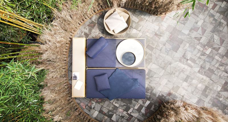 Paola Lenti Уличная скамья Toku от Paola Lenti