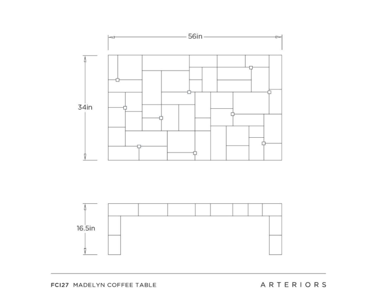 Arteriors Журнальный столик Madelyn от Arteriors