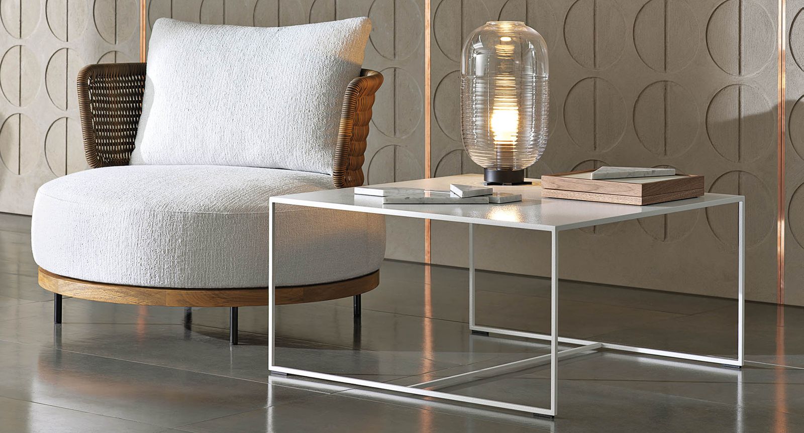 Minotti Duchamp "Outdoor" от Minotti — в интерьере