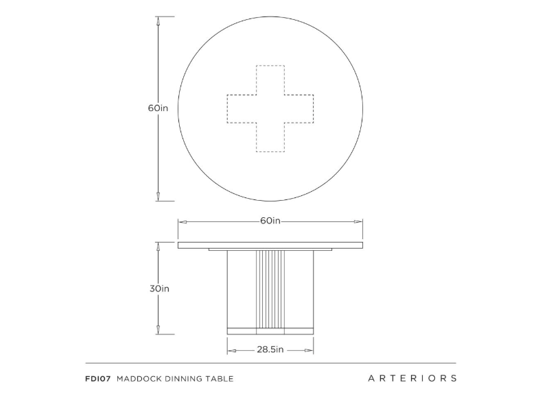 Arteriors Стол Maddock от Arteriors