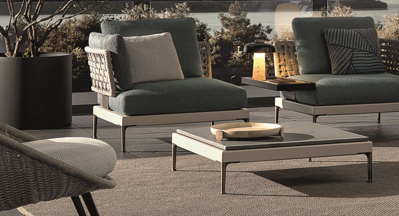 Minotti Уличный журнальный столик Patio от Minotti — в интерьере