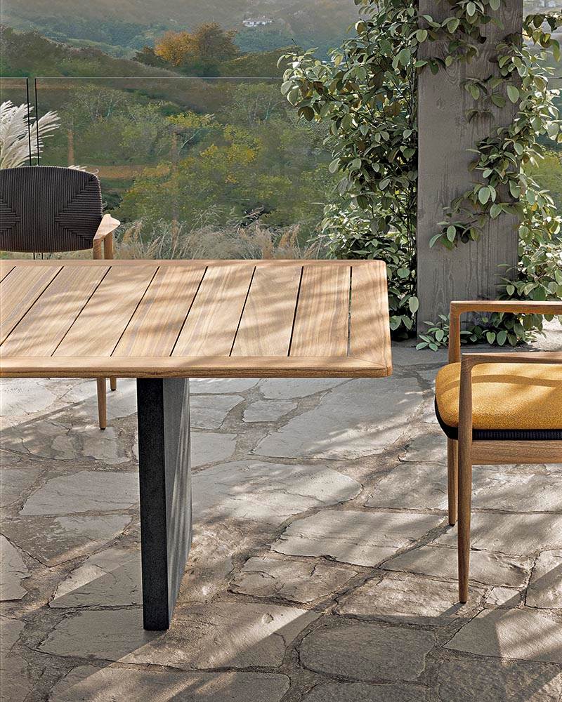 Minotti Уличный стол Quadrado 24 от Minotti — в интерьере