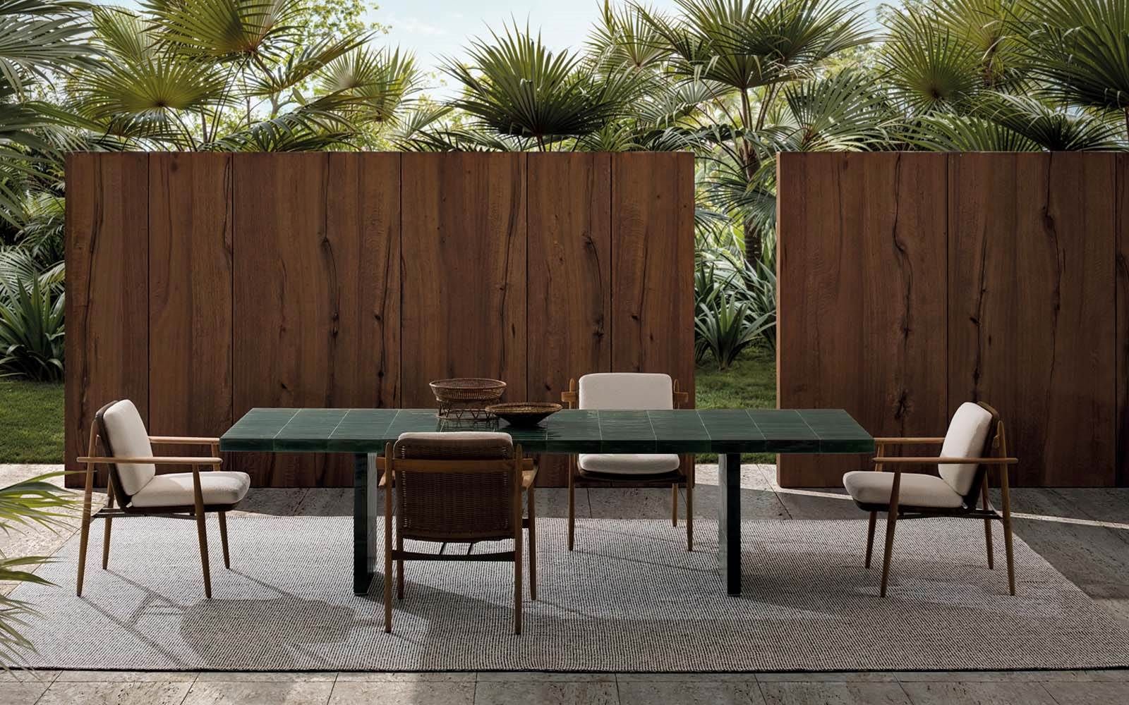 Minotti Уличный стол Andree Dining "Outdoor" от Minotti — в интерьере