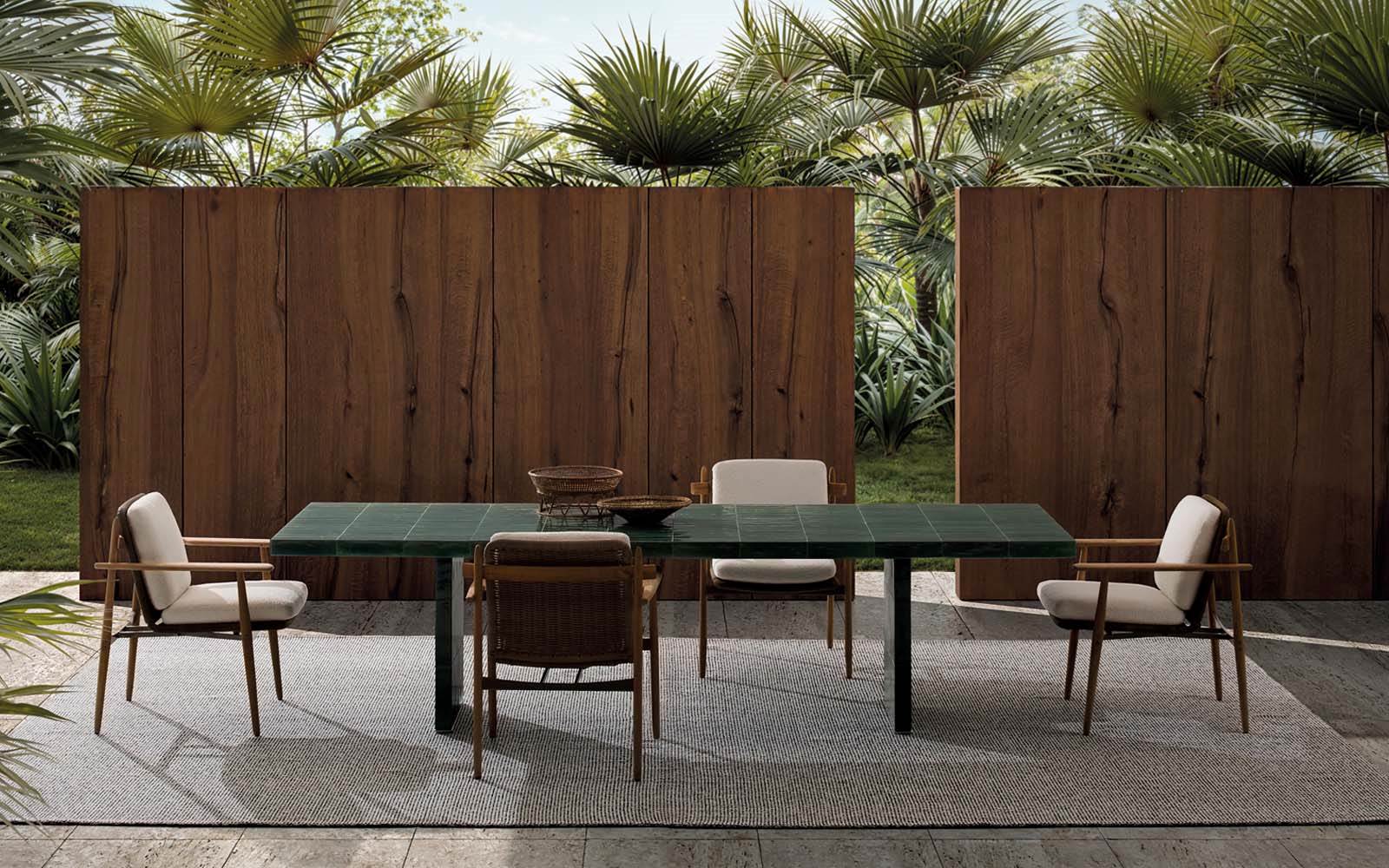 Minotti Уличный стол Andree Dining "Outdoor" от Minotti — в интерьере