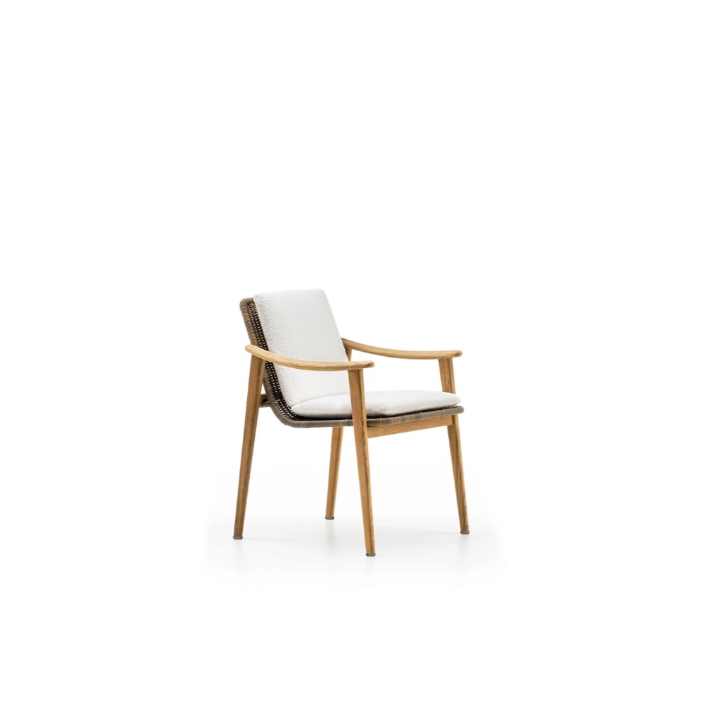 Minotti Уличный стул с подлокотниками Fynn "Outdoor" от Minotti