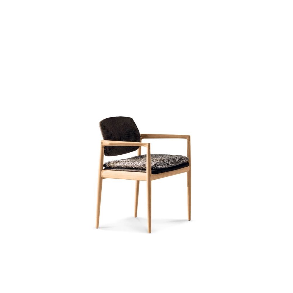 Minotti Уличный стул с подлокотниками Yoko "Cord" Outdoor Dining от Minotti
