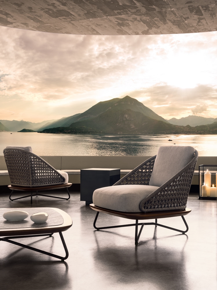 Minotti Уличное кресло Rivera "Armchair" от Minotti — в интерьере
