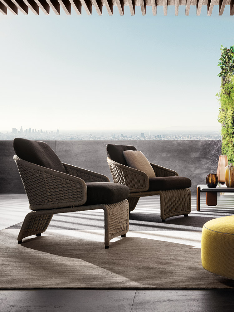 Minotti Уличное кресло Halley "Outdoor" от Minotti — в интерьере