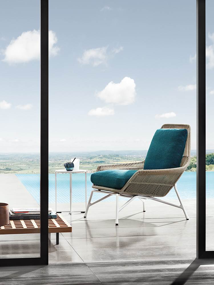 Minotti Уличное кресло Prince "Cord" Outdoor от Minotti — в интерьере