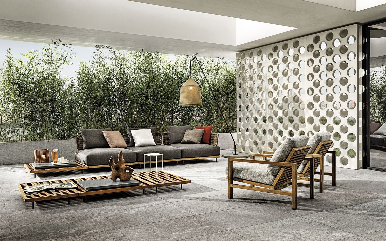 Minotti Уличное кресло Quadrado от Minotti — в интерьере