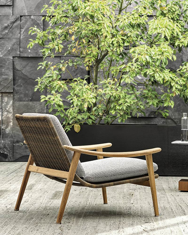 Minotti Уличное кресло Fynn "Outdoor" от Minotti — в интерьере