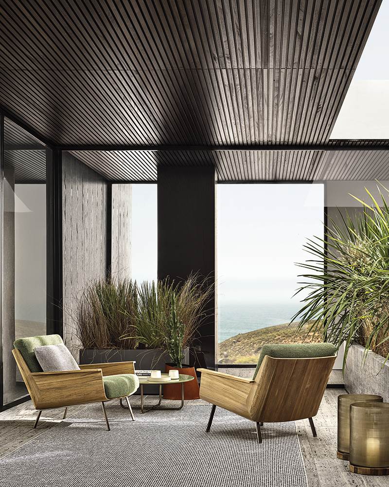 Minotti Уличное кресло Daiki "Outdoor" от Minotti — в интерьере