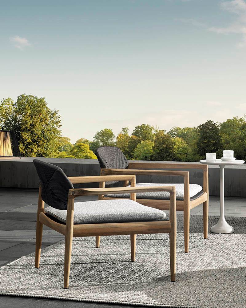 Minotti Уличное кресло Yoko "Cord" Outdoor от Minotti — в интерьере