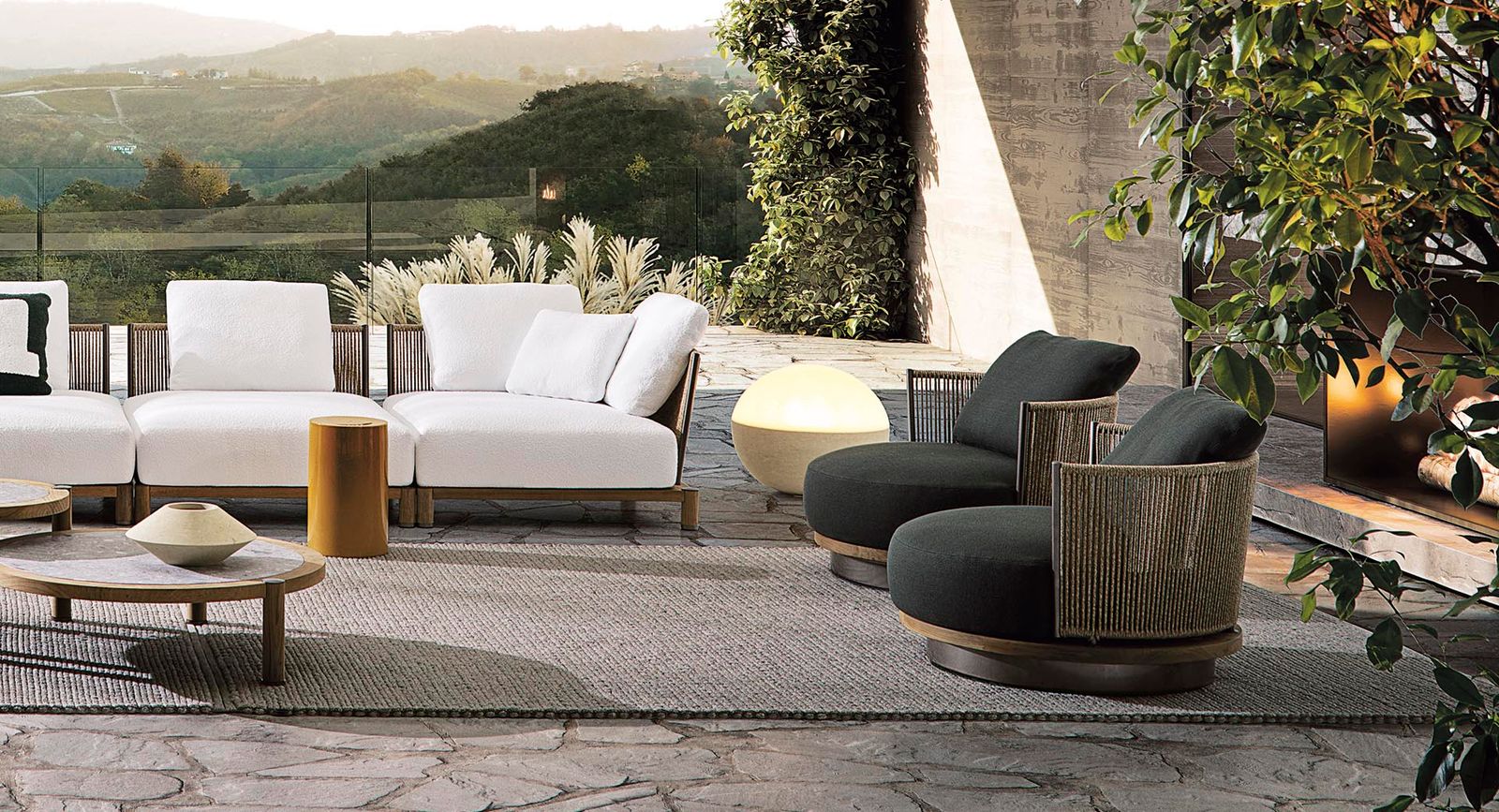 Minotti Уличное кресло Daylight от Minotti — в интерьере