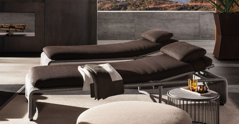 Minotti Уличный шезлонг Halley "Outdoor" от Minotti — в интерьере