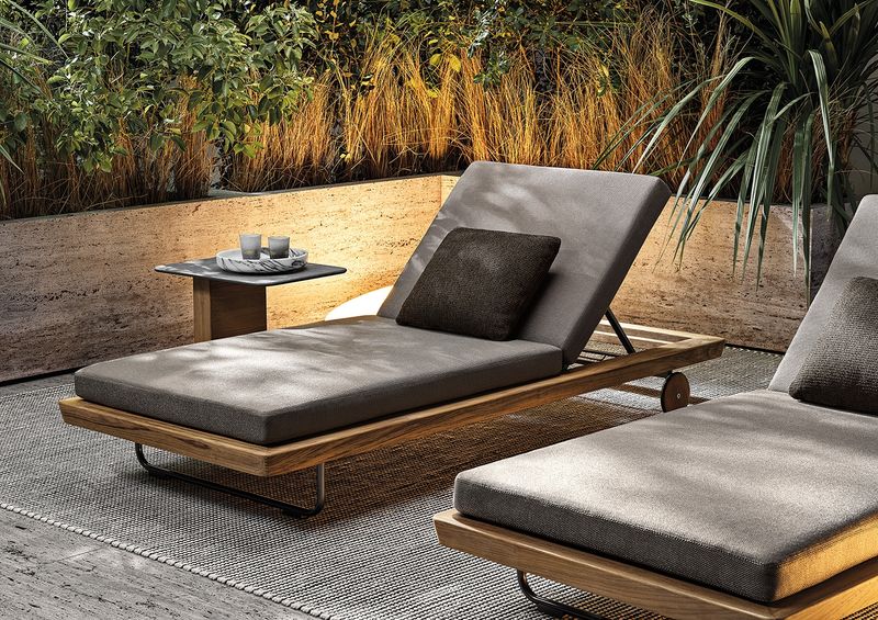 Minotti Уличный шезлонг Sunray от Minotti — в интерьере