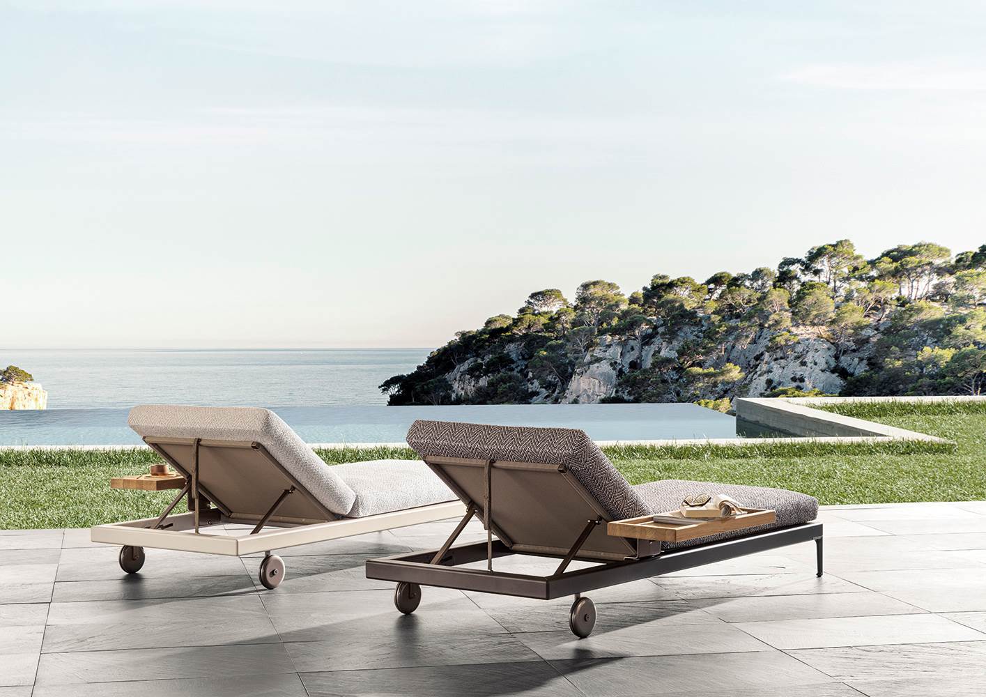 Minotti Уличный шезлонг Patio Daybed от Minotti — в интерьере