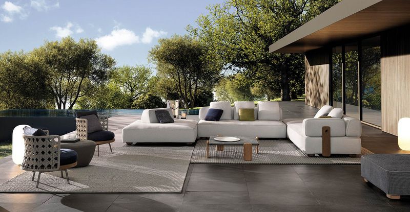 Minotti Уличный диван Florida от Minotti — в интерьере