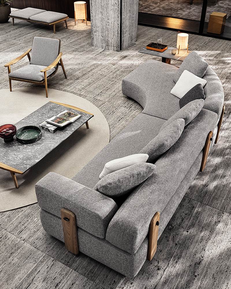 Minotti Уличный диван Florida от Minotti — в интерьере