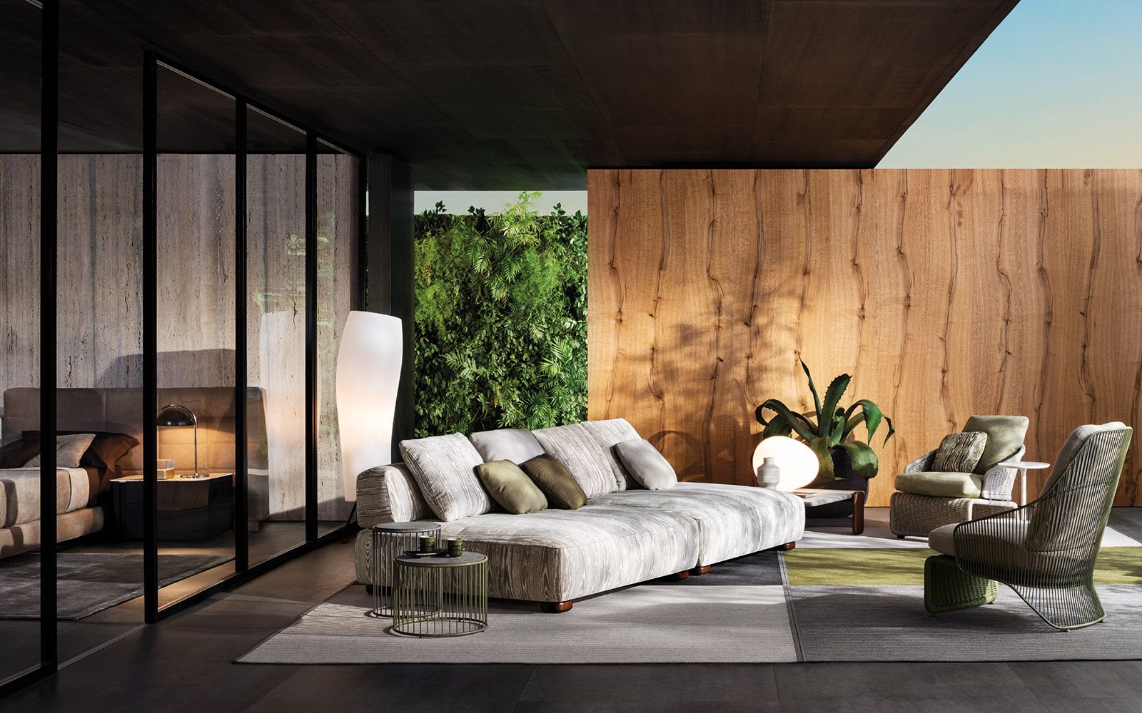 Minotti Уличный диван Florida от Minotti — в интерьере