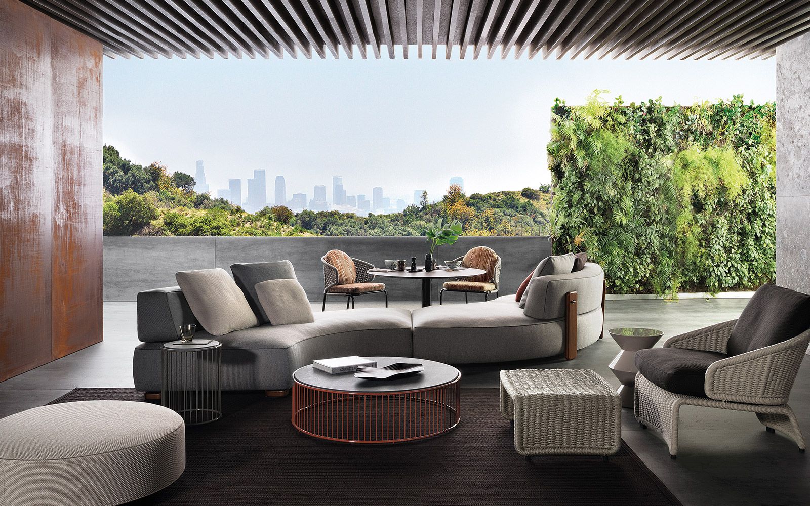 Minotti Уличный диван Florida от Minotti — в интерьере