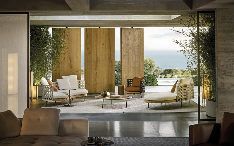 Minotti Уличный диван Torii Nest "Outdoor" от Minotti — в интерьере