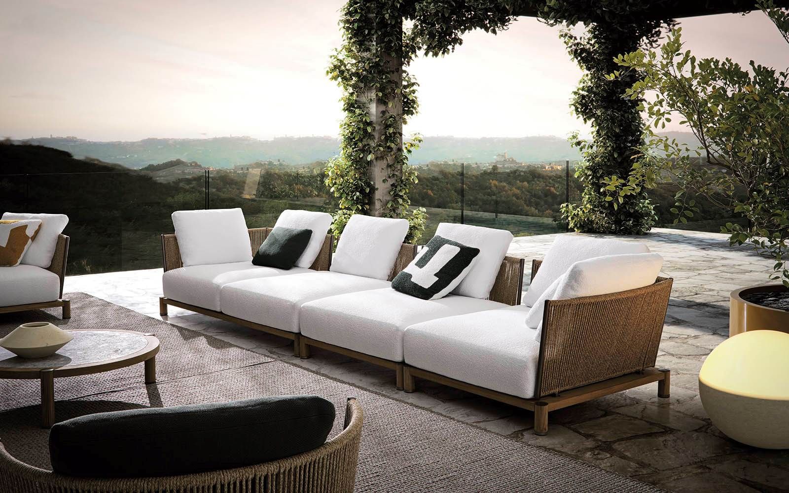 Minotti Уличный диван Daylight от Minotti — в интерьере