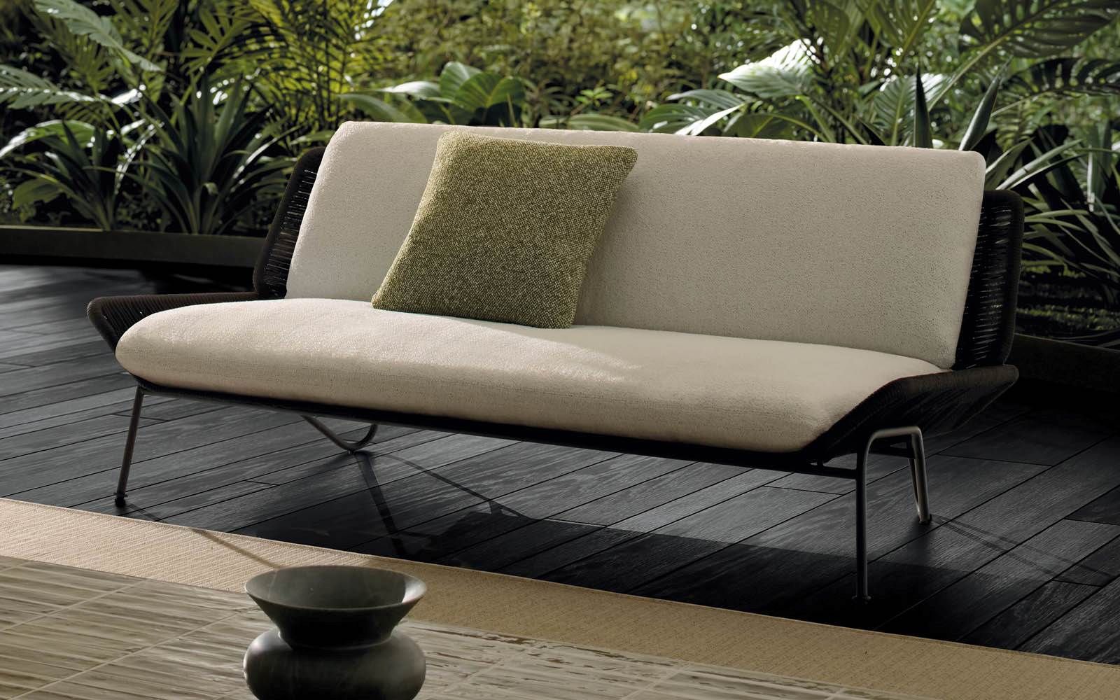 Minotti Уличный диван Emmi "Cord" Outdoor от Minotti — в интерьере