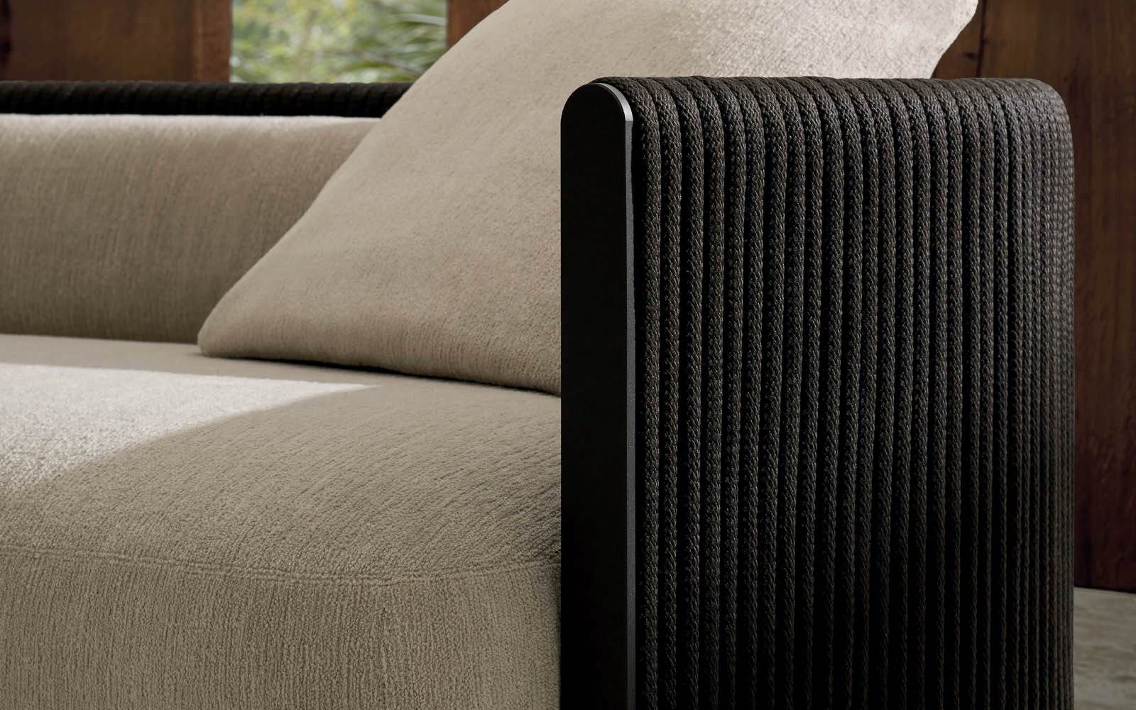 Minotti Уличный диван Bezier "Cord" Outdoor от Minotti — в интерьере
