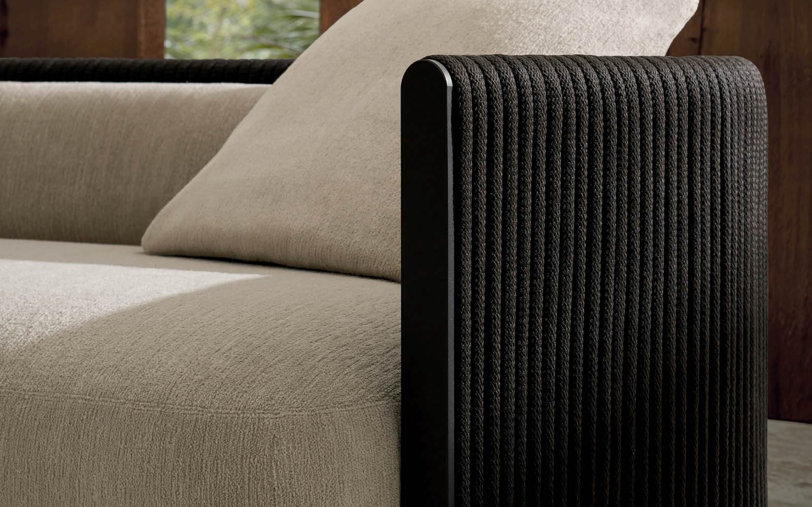 Minotti Уличный диван Bezier "Cord" Outdoor от Minotti — в интерьере