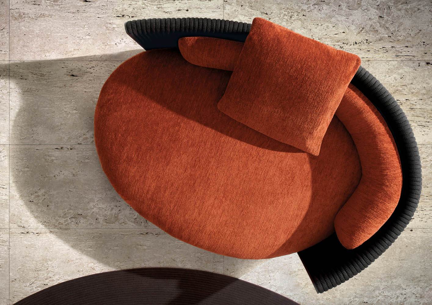 Minotti Уличный диван Bezier "Cord" Outdoor от Minotti — в интерьере