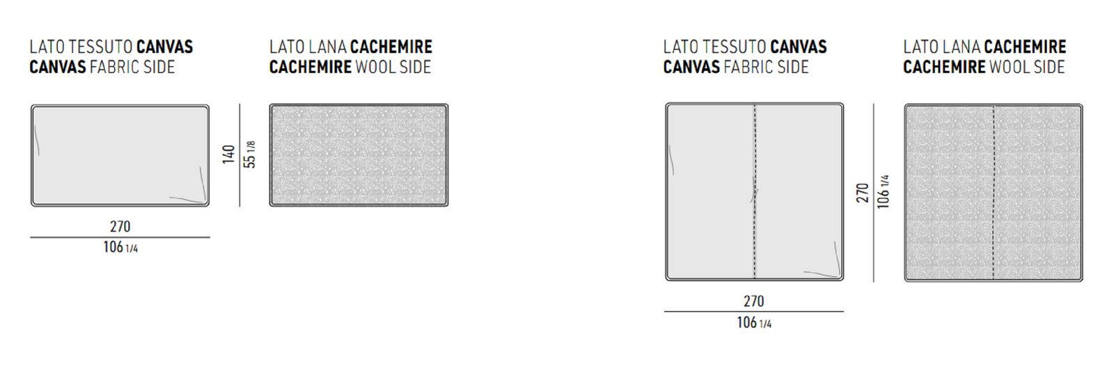 Minotti Покрывало Canvas от Minotti