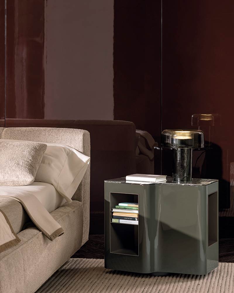 Minotti Прикроватная тумбочка Lou "Nightstand" от Minotti — в интерьере