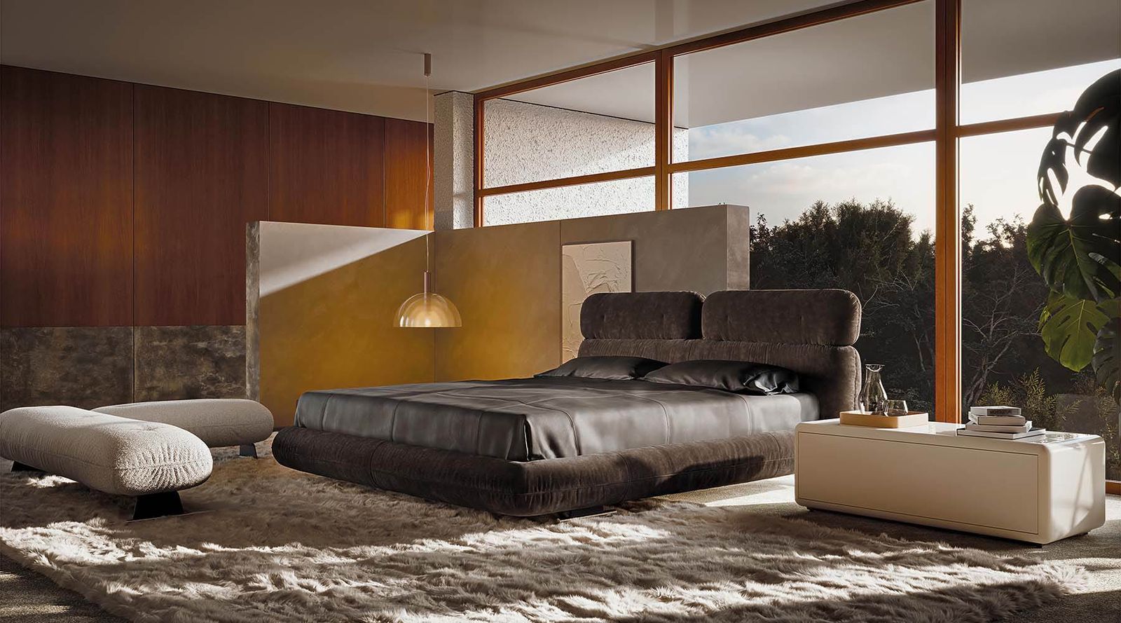 Minotti Прикроватная тумбочка Fill от Minotti — в интерьере