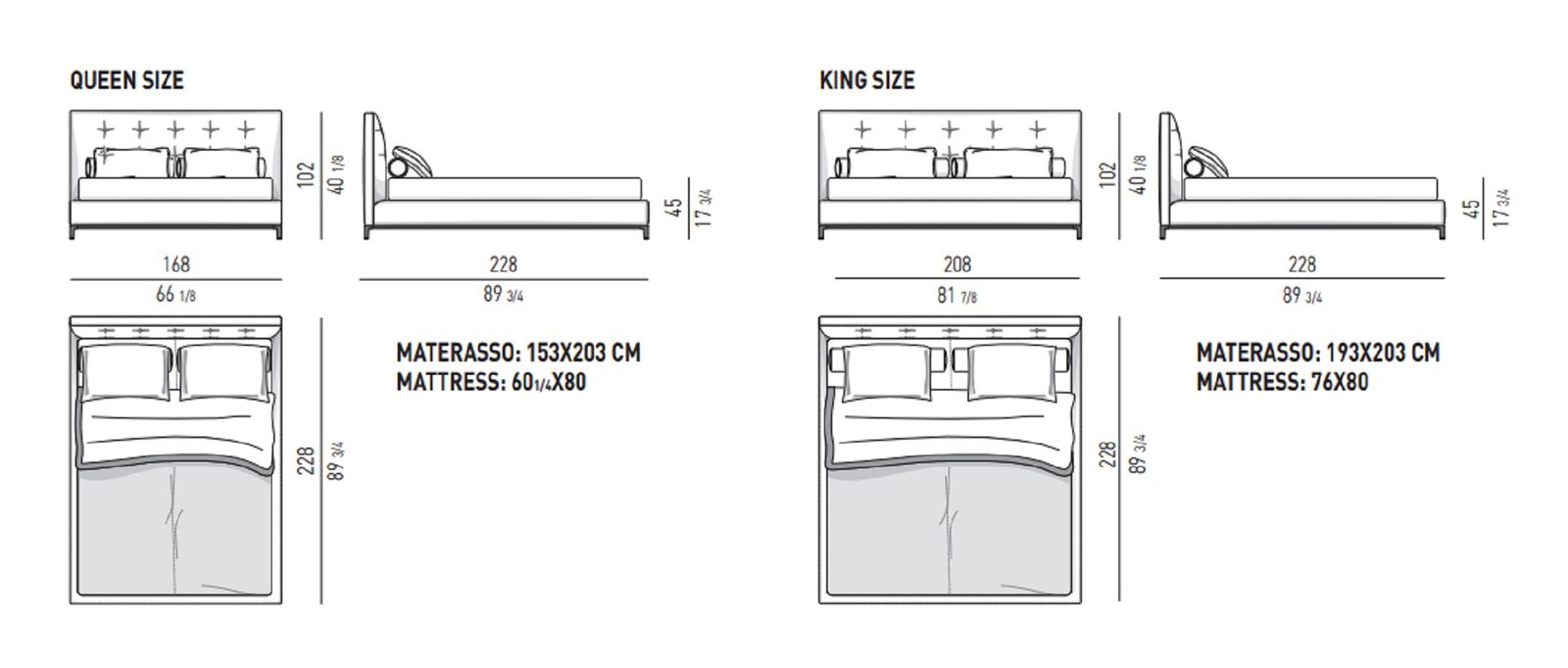 Minotti Кровать Andersen Bed "Quilt" от Minotti