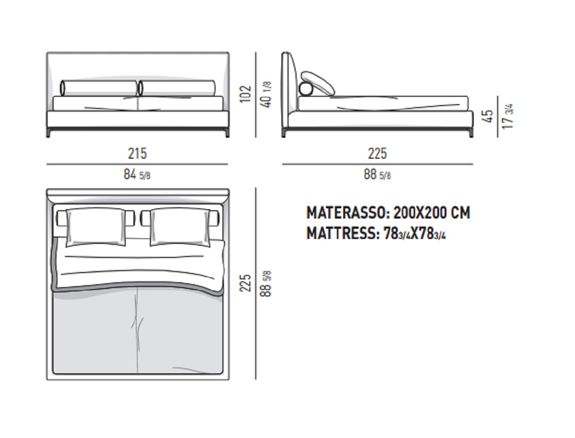 Minotti Кровать Andersen Bed от Minotti