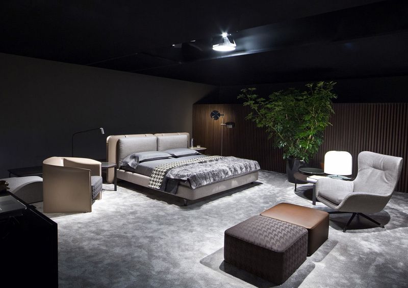 Minotti Кровать Tatlin "Soft" от Minotti — в интерьере