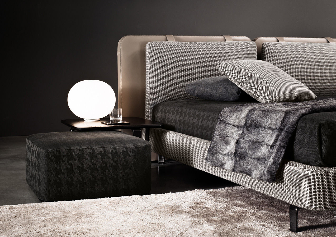 Minotti Кровать Tatlin "Soft" от Minotti — в интерьере