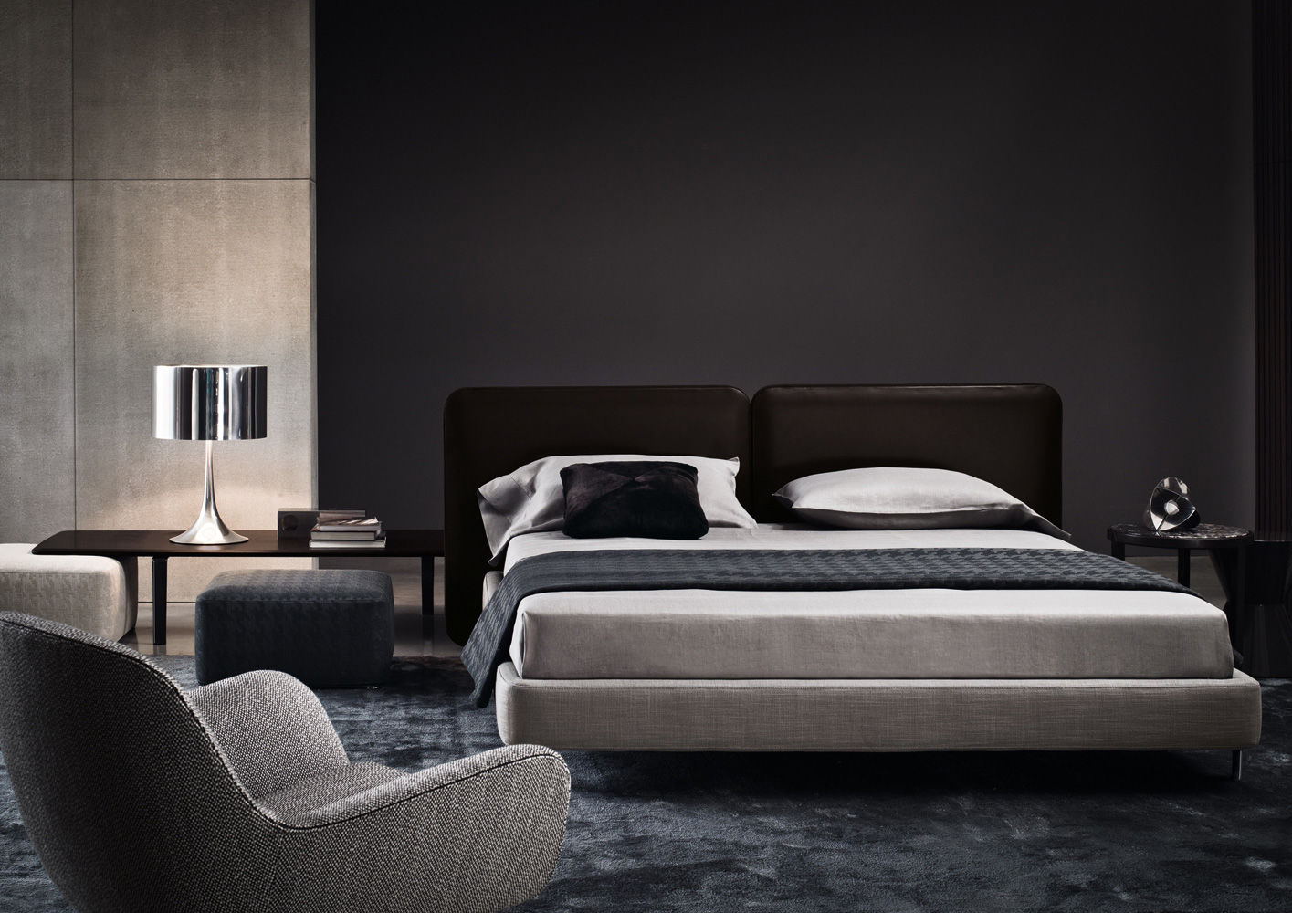 Minotti Кровать Tatlin от Minotti — в интерьере
