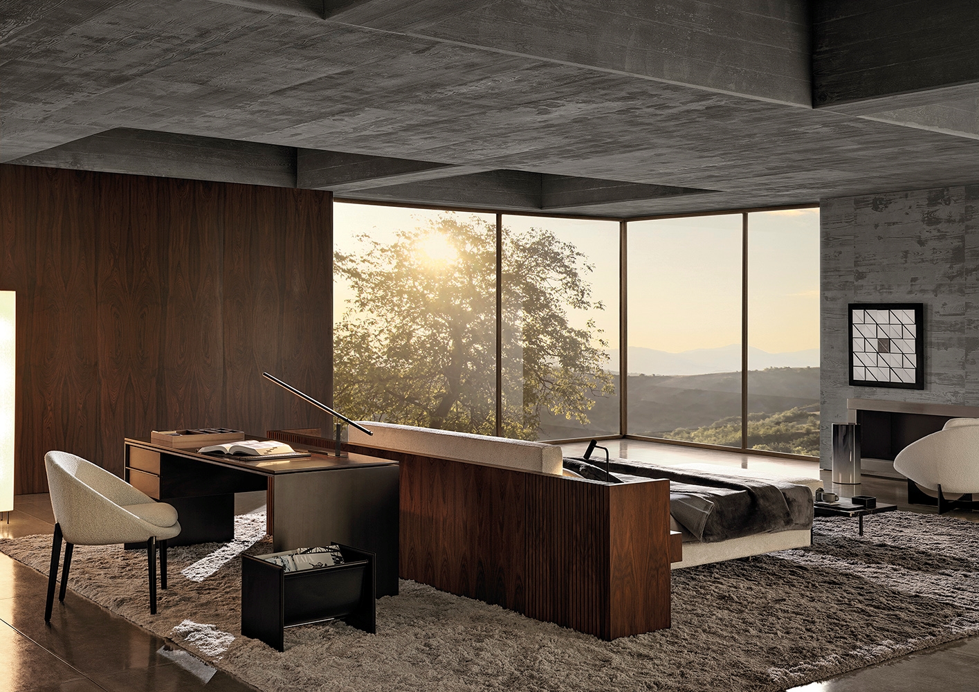 Minotti Кровать Brasilia Bed от Minotti — в интерьере